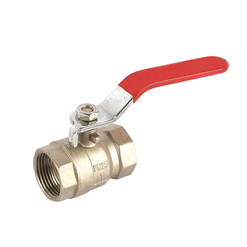 Female to Female standard type PN25 Brass Ball Valve with Steel Lever Handle ART AK1004