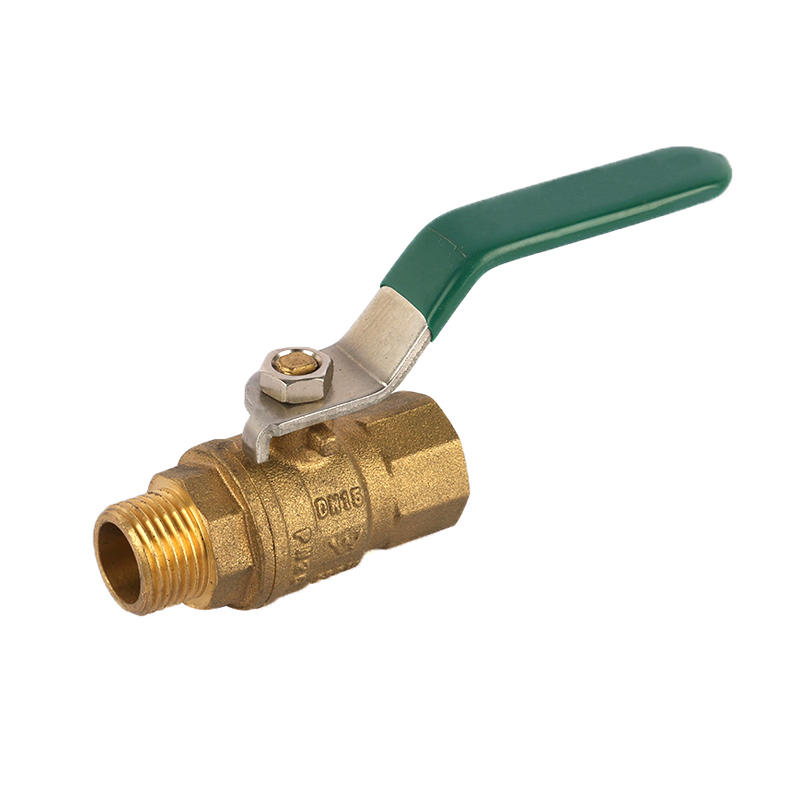 1/2" to 2" Female to Male green lever handle Brass Ball Valve without Plating ART AK1006