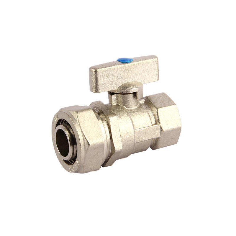DN15 TO DN25  PN25 zinc handle for Aluminum Plastic Pipe  Brass Ball Valve with nickle plating   ART AK1222-1224