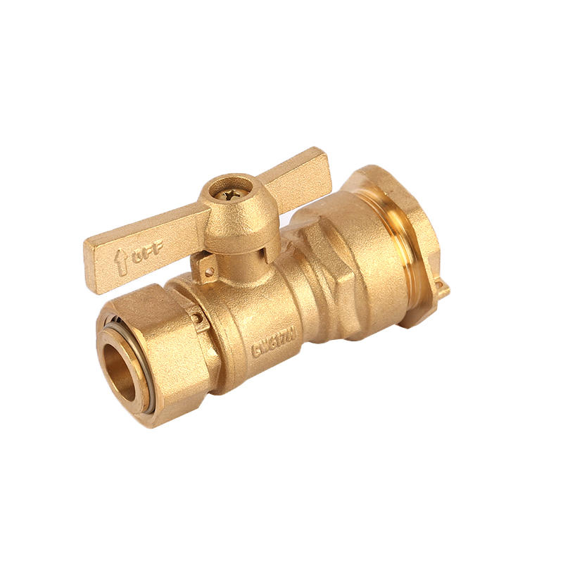 3/4"F * DN20 PN25 Brass Water meter valve with Swivel Nut ART AK1301