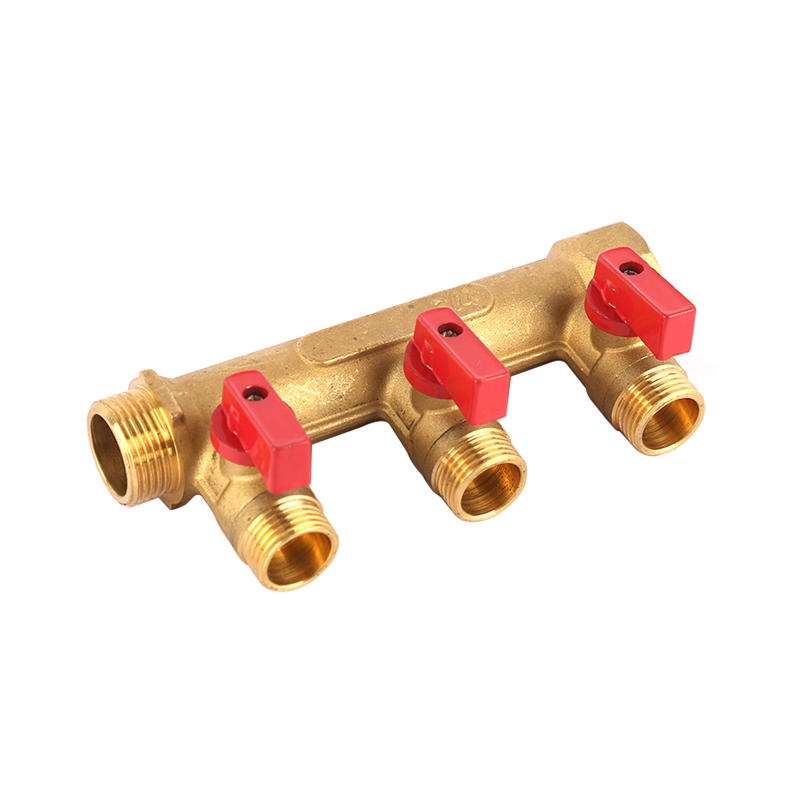3/4"MF Brass manifold with valve ART AK6001