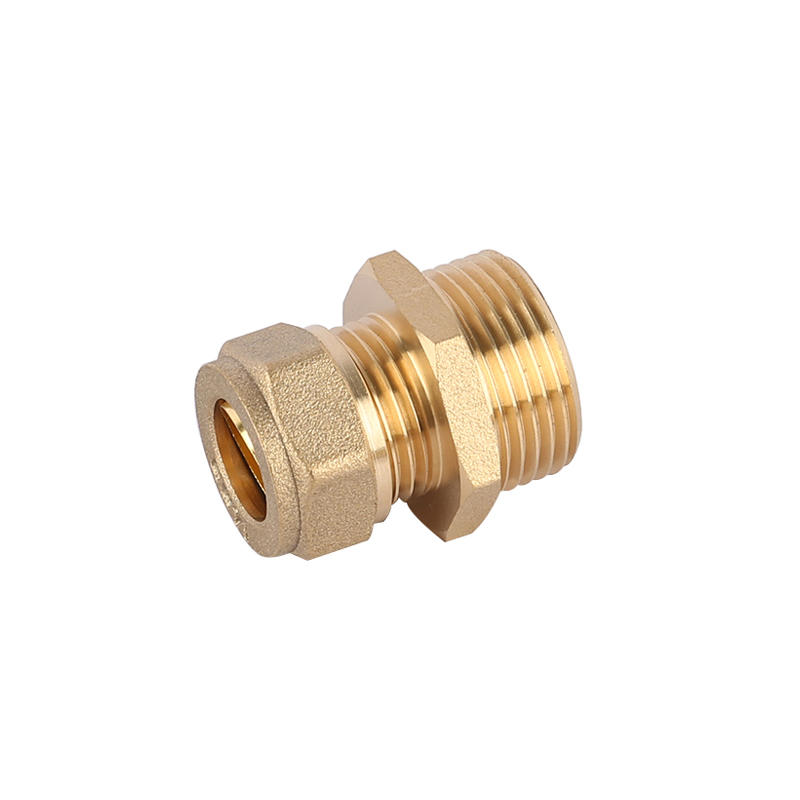 Brass biconical fitting with brass  ring Series ATR AK7300-7307