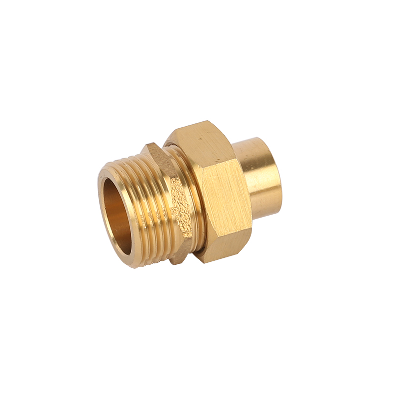 Male thread Brass Three-piece Straight Coupling ART AK7500