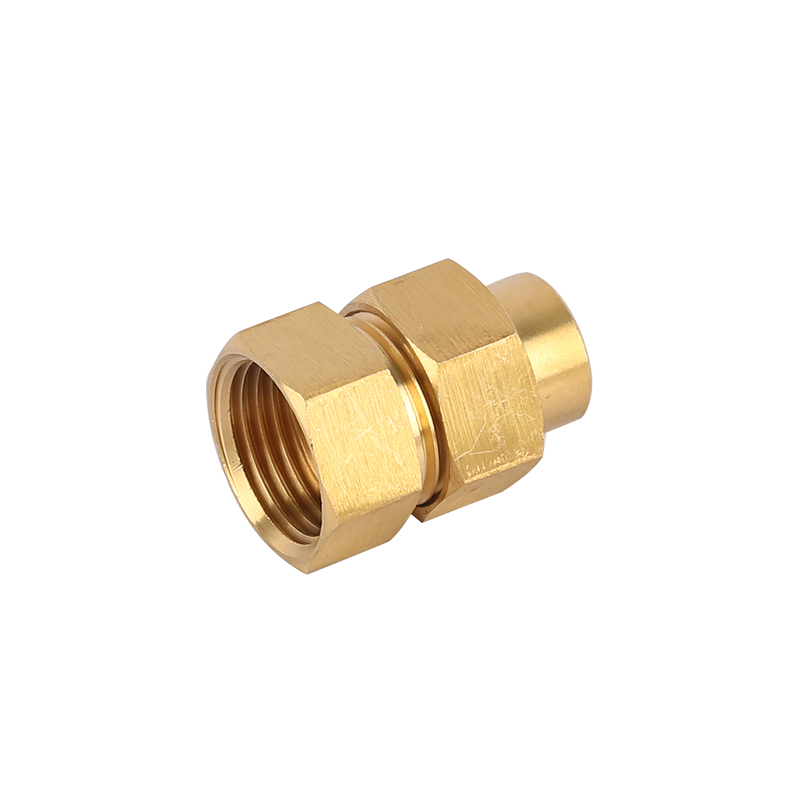 Female thread Brass Three-piece Straight Coupling ART AK7501