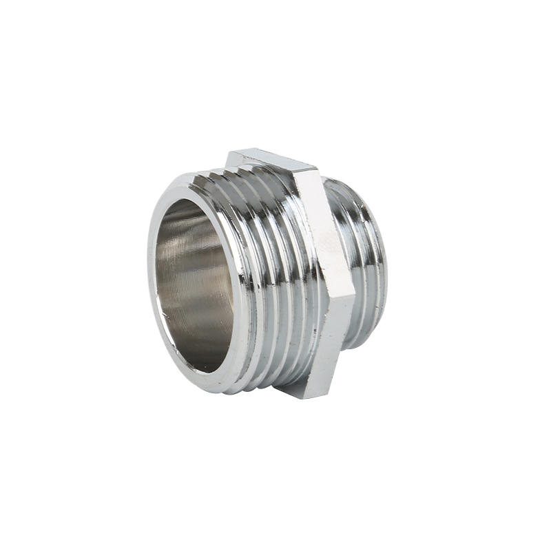 Brass reducer nipple with chrome plated art ak7509C
